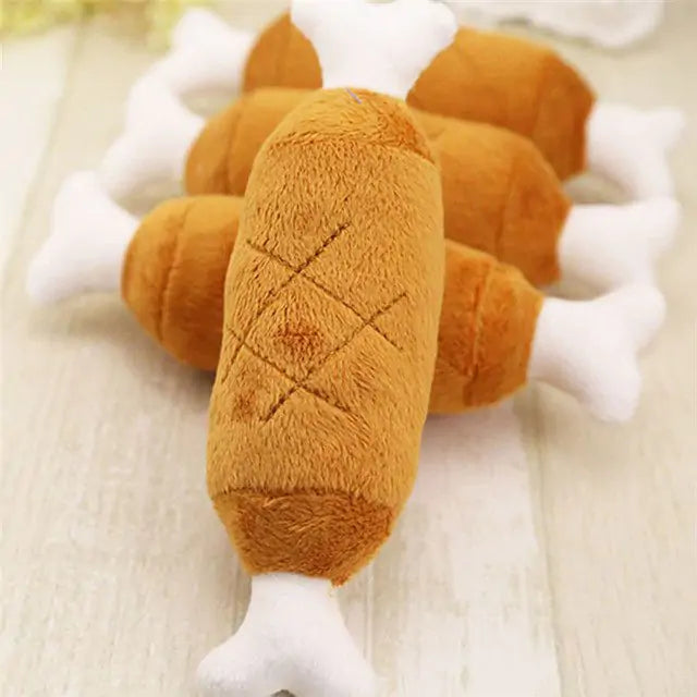 Pet Chicken Legs Plush Toy